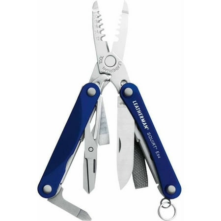 Leatherman Squirt ES4 Electrician's Aluminum Keychain Multi-Tool with Gift Tin