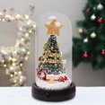 thumbnail image 4 of de Navidad de mesa LED, miniárbol de Navidad con luz, adorno de escritorio, manualidades, de Navidad Artificial de vidrio de resina para Estilo B, 4 of 8