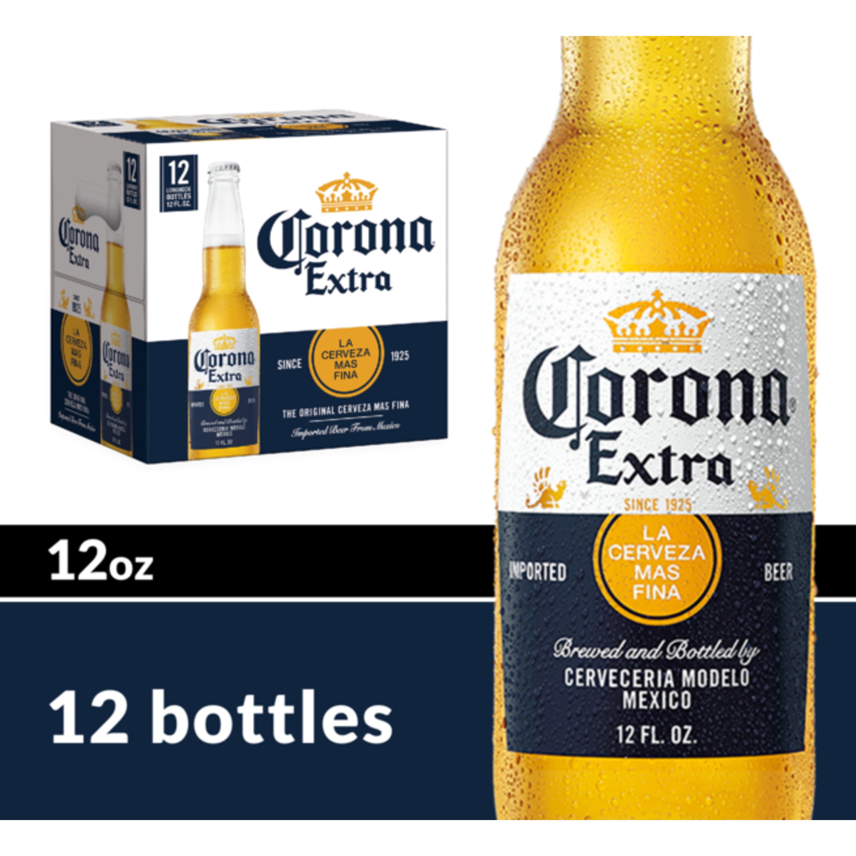 Corona Extra Mexican Lager Beer 24 Pk 12 Fl Oz Bottles 4 6 Abv Walmart Com