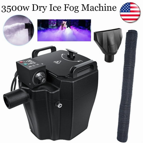 3500W Low Lying Smoke Fog Machine Stage DJ Dry Ice Fog Machine Effect Wedding US