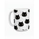 thumbnail image 2 of Duo de tazas de cerámica 445 ml diseño cute de gato negro, 2 of 7