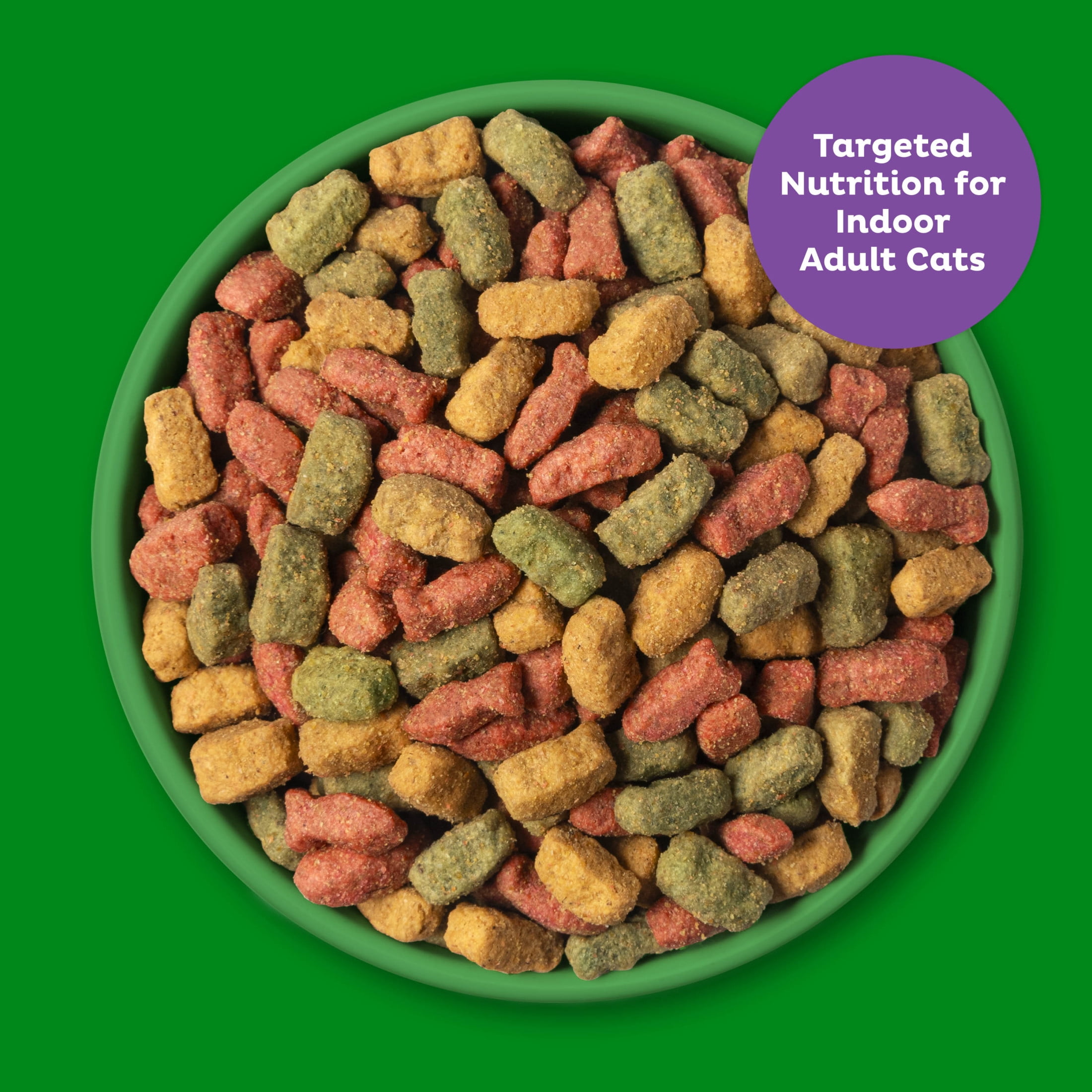 (4 pack) 9Lives Indoor Essentials Dry Cat Food for Adult Cats with Chicken & Salmon Flavors, 3.15 lb. Bag