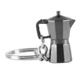thumbnail image 4 of kurtrusly Keyring Key Chain Ring Coffee Accessories Stylish and Compact Moka pot 2x2x2cm 1Set, 4 of 6