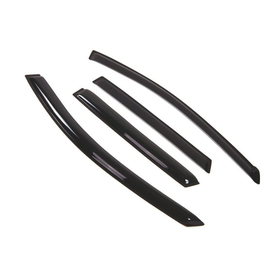 Tuningpros WD2-353 Outside Mount Window Visor Deflector Rain Guard Dark Smoke 4 Pcs Set For 2009-2013 Nissan Rogue