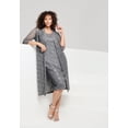 thumbnail image 4 of Roaman's Women's Plus Size 3/4 Sleeve Formal Duster Sequin – Embellished Lace Dress Set, 4 of 6