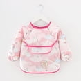 thumbnail image 1 of Mono para niños, impermeable, de manga larga, antiadherente, ropa de comer para bebés, delantal, babero de algodón para niños, 1 of 5