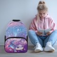 thumbnail image 2 of Pzuqiu Galaxy Axolotl Custom Kids Backpack with Name Personalized Backpacks for School Durable Customized Shoulder Bookbags Back to School 17 Inch Lightweight Schoolbags Ages 6-12, 2 of 7