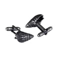 thumbnail image 4 of 2 Unids de Mancuerna Forma de Concha de Latón Duradero de Joyas para Mujeres Hombres Multiusos Fernando Gemelos de latón para hombre, 4 of 4