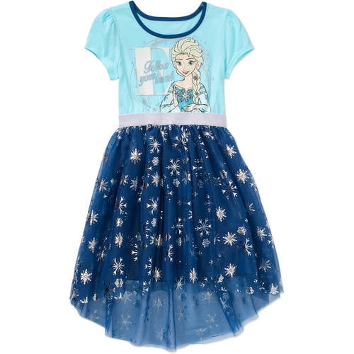 Disney Frozen Ss Hi Lo Dress - Walmart.com