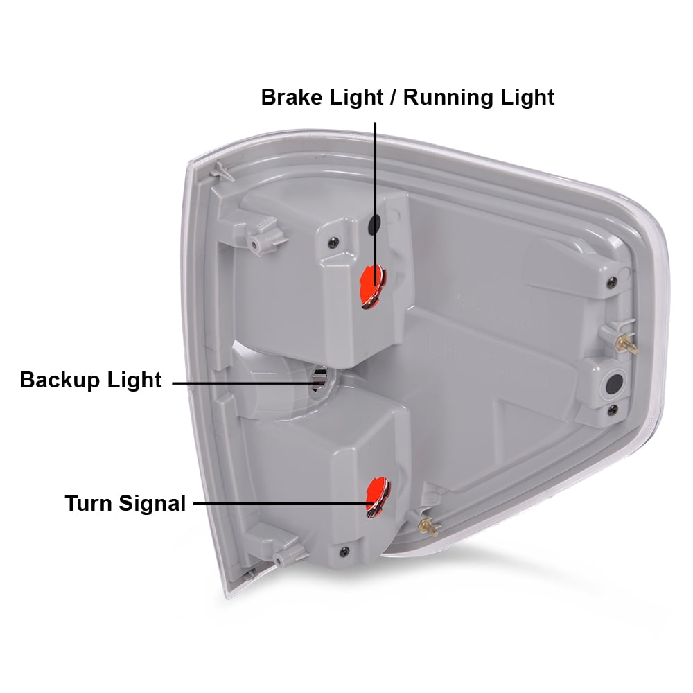 Rear Tail Lights Fit for 2009-2014 Ford F150 2/4 Door Brake Lamp Side Marker Lights