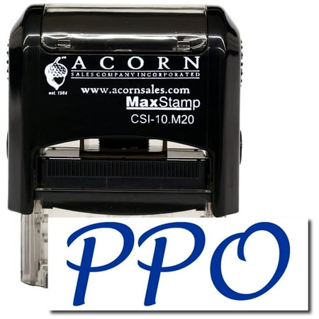Self-Inking PPO Stamp with Green Ink