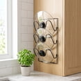 thumbnail image 5 of Tuvgenk 3 Tier Pot Lid Holder Rack Wall Mount Cabinet Door Storage Organizer for Pan Covers Kitchen Space Saving Black, 5 of 6