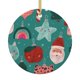thumbnail image 1 of Adorno navideño colgante de Feliz Navidad para árbol de Navidad - Decoraciones colgantes de cerámica para fiestas - Ideas para regalar adornos navideños, 1 of 8
