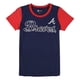 thumbnail image 1 of G-III Sports - Camiseta gráfica para mujer de los Bravos de Atlanta, azul, talla mediana, 1 of 2