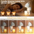 thumbnail image 3 of Niulife Candle Warmer Lamp with Timer, Dimmable Candle Warming Lamp with 2 Bulbs for All Jar Candles Wax Melting, Astronaut Desk Lamps Home Cute Decor Christmas Birthday Gifts, 3 of 7