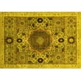 thumbnail image 1 of Ahgly Company Indoor Rectangle Abstract Yellow Modern Area Rugs, 5' x 8', 1 of 4