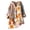 Orange, variant on Women's Casual Shirts Long Sleeve Loose Button Down Blouse Tops Stand Solid Long Casual Shirt Blouse Loose Shirts S