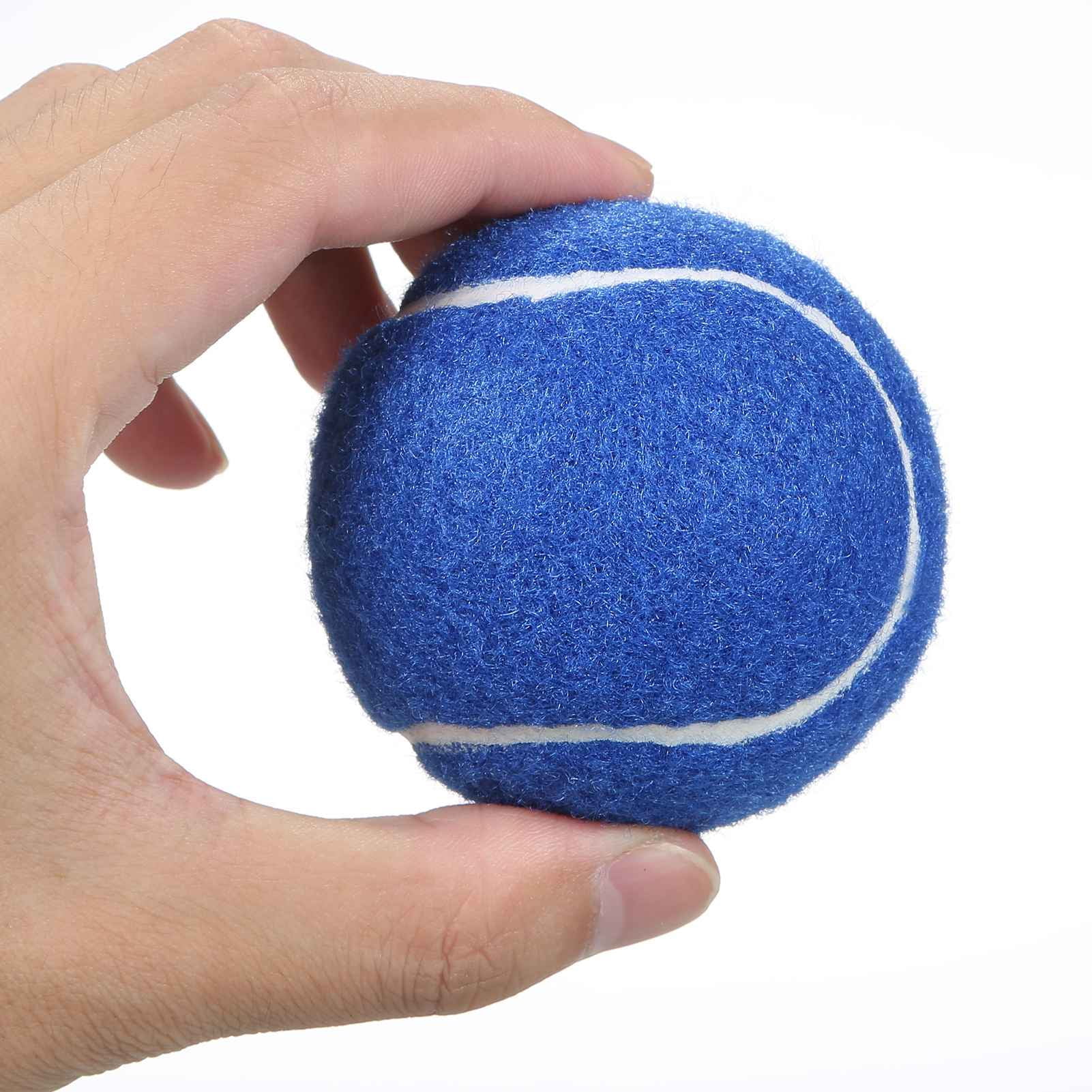 BIMZUC 12 Packs Pressurized Training Tennis Balls, High Bounce Practice Sports Balls for Hard Court Play, Blue Edition Equipment for Beginners and Professionals (12 Count / 1.65 lbs)