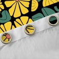 thumbnail image 4 of Homewish Vintage Boho Printed Kitchen Curtains,Yellow Daisy Floral Black Out Curtains Pack of 2 (42x63 Each), 4 of 6