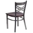 thumbnail image 4 of Flash Furniture Clear X Chair-Wal Seat,PK2 2-XU-6FOB-CLR-WALW-GG, 4 of 8