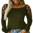 thumbnail image 1 of Long Sleeve Blouse Crew Neck Oversized Top (Women‘s Plus) 1 Pack, 1 of 4
