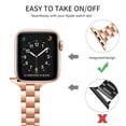 thumbnail image 5 of WFEAGL Thin Band Apple Watch Stainless Steel Metal Replacement Adjustable 38mm 40mm 41mm, 5 of 9