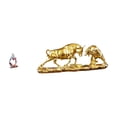 thumbnail image 1 of Estatua de toro pensador abstracto, figura decorativa de resina, obra de arte moderna, escultura de china, pieza de colección para dormitorio, of, 1 of 8