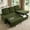 Green-Terry Cloth, variant on ShiKeyi 82" L Shaped Sleeper Sofa Bed, Sectional Sleeper Couch with Pull Out Bed, 3 Seat Convertible Sofa Bed with Storage Chaise, USB Charging Ports for Living Room, Green Terry Cloth