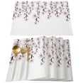 thumbnail image 2 of Spring Cherry Blossom Branch Flower Table Runner Home Wedding Table Mat Centerpieces Decoration Party Dining Long Tablecloth, 2 of 5