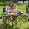 thumbnail image 7 of EVER ADVANCED Lightweight Foldable Aluminum Camping Table, Black, 7 of 7