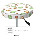 thumbnail image 4 of KLL Tree Squirrel Round Bar Chair Cushion Cover ,Bar Stool Protector with Elastic, Soft Washable, 4 of 6