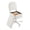 White,Teddy, variant on Spacious Storage Vanity Stool - White Padded Ottoman with Adjustable Height, 360° Swivel, Folding Backrest, Silent Wheels, Soft Faux Rabbit Fur for Makeup, Bedroom, Office