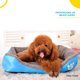 thumbnail image 3 of Cama Acolchada Anti Estres Para Perro Gato Mascota Mediana azul 6.49 pulg Poli Pets PP-CPMBL-54CM, 3 of 7