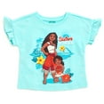 thumbnail image 2 of Disney Moana French Terry T-Shirt and Shorts Outfit Set Toddler to Big Kid, 2 of 5