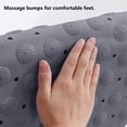 thumbnail image 4 of Corner Shower Mat, Non Slip Bathtub Mats PVC Bath Mat, Machine Washable Sector Shower Mat, Safe Shower Pad with Suction Cup Quick Drain for Bathroom Wet Areas, 4 of 6