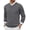 Gray, variant on Men Casual V Neck Sweater Ribbed Knit Slim Fit Long Sleeve Pullover Top