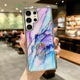 thumbnail image 1 of SaniMore for Samsung Galaxu S23 Ultra 6.8" 2023 Case with 360 Rotating Ring Bracket, Unique Fashion Marble Print Pattern Soft TPU Slim Fit Protective Shockproof Stylish Girly Stand Case, Galaxy, 1 of 7