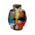 thumbnail image 3 of Sudadera con capucha con estampado de pigmentos para hombre, sudadera con capucha holgada de manga larga con estampado de grafiti colorido en 3D, 3 of 5