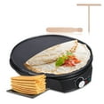 thumbnail image 2 of Electric cake bell,Blintzes Includes Wooden 11 Inches Maker Celsius Temperature Non-stick 1200w 50-210 Celsius Non-stick Pancake Roti Maker 1200w 50-210 Inches Maker 1200w Pancake Roti Blintzes, 2 of 7
