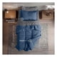 thumbnail image 3 of Set Edredón Individual + Funda De Almohada + Sábanas 7 Pzas Real Textil Azul - Gris, 3 of 8