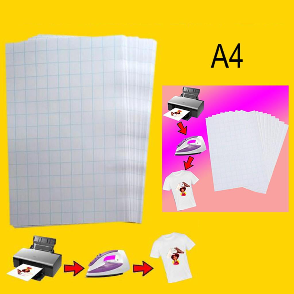Milageto 2Sheets Novelty T-Shirt Heat Transfers Paper Printable Heat Transfer Vinyl for Inkjet Printers, for Use on Dark And Light/White Fabrics