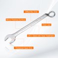 thumbnail image 4 of Uxcell Combination Wrench Offset 29mm 75-Degree 12-Point Box End and 15° Angled Open End Metric CR-V Steel Nickel Plated Multi-function Spanners for Mechanics DIY Enthusiasts, 4 of 6