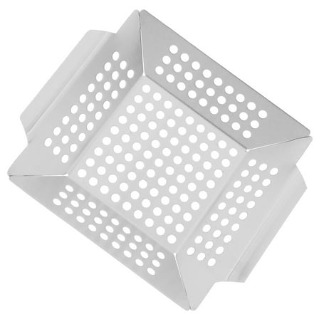 Zehuanyu Bbq Grill Basket Grilling Basket Stainless Steel Grill Mesh Barbeque Grill Accessories For Outdoor Grill For Fish Shrimp Meat Vegetables Fries