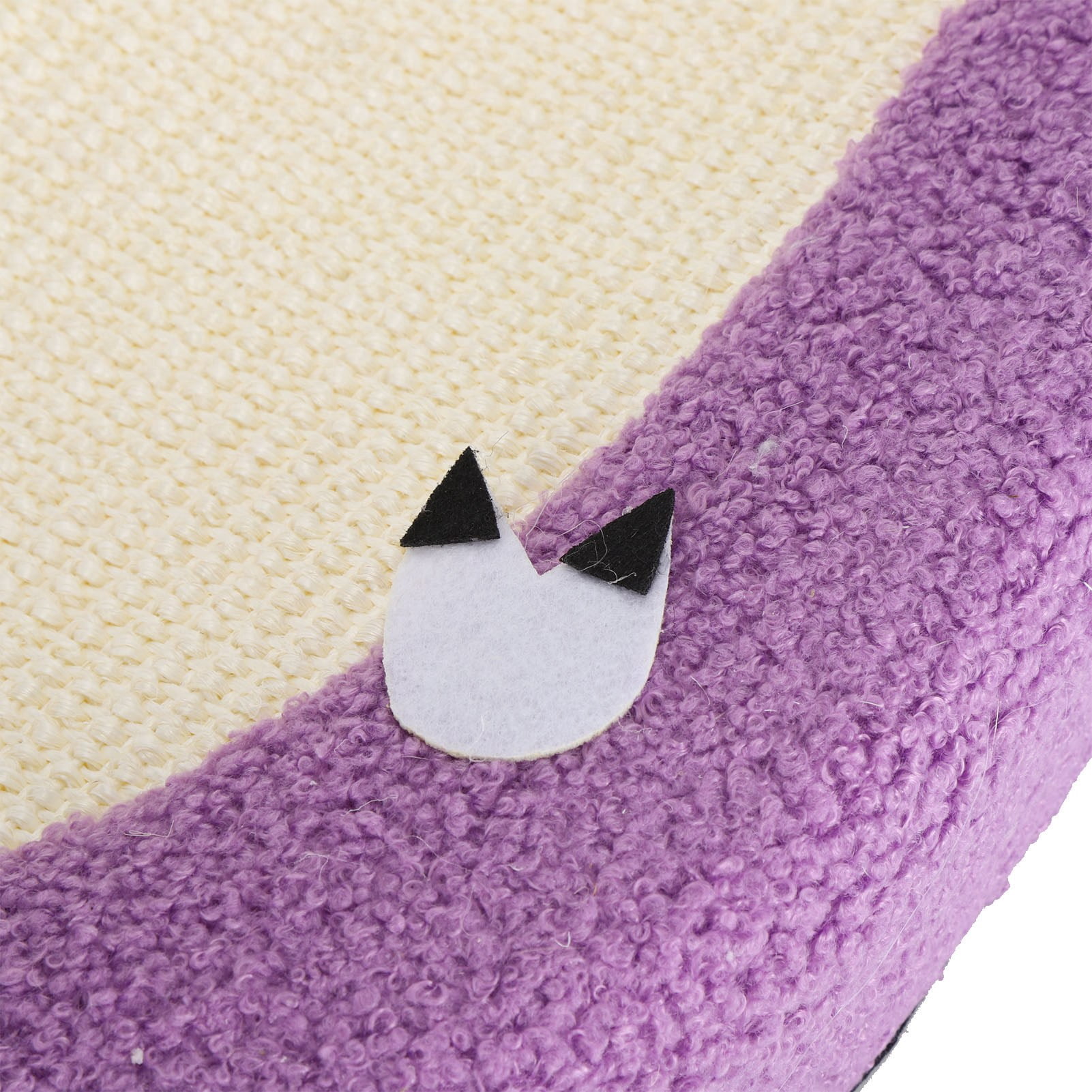 Riousery 24 Inch Extra Large Sisal Cat Scratcher Bed Board Bowl Anti Slip Pad Lounge for Indoor Cats, Pig Theme, 24.4 inches / 62 cm, Durable Corrugated Scratching Furniture Toy