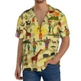 thumbnail image 3 of KLL African Print Men's Shirt Short Sleeve Button Down Summer Cuba Beach Shirts- X-Large, 3 of 7