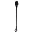 Flexible 3.5mm Jack Mini Microphone Mic For PC Laptop Desktop Black