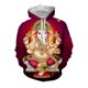 thumbnail image 4 of Nueva sudadera con capucha con gráficos 3D del dios mono indio Hanuman para hombres y mujeres, ropa con estampado de figura de mito hindú, sudadera con capucha de diseñador superior, 4 of 5