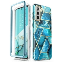 i-Blason Cosmo Series Case for Samsung Galaxy S21 Plus 5G (2021 Release), Slim Stylish Protective Bumper Case Without Built-in Screen Protector, Ocean, 6.7"