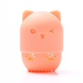thumbnail image 1 of Estuche para guardar huevos de maquillaje de belleza, funda protectora portátil de silicona para viajes, caja de almacenamiento a prueba de polvo Meow puff, 1 of 6