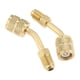 thumbnail image 3 of Adaptador de aire acondicionado,Adaptador R410 Adaptador en ángulo Pieza de repuesto para automóvil,Acoplamiento rápido de 1/4 macho a 5/16 hembra,R410A 5/16 Acepta mangueras de calibre 1/4, 3 of 8